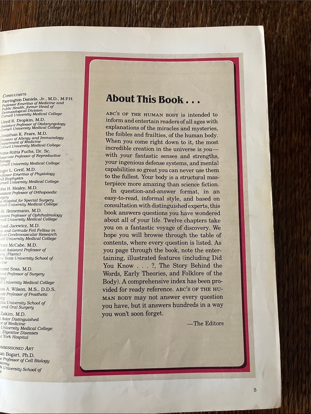 Reader's Digest "ABC's of The Human" Hardcover Book - Cream Cover Page - Picture 3 of 9